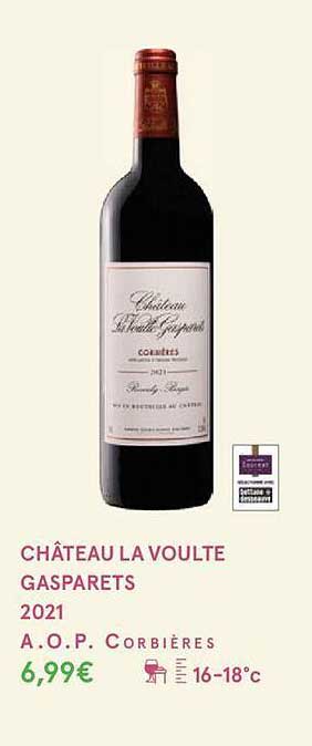 château la voulte gasparets 2021 a.o.p. corbières