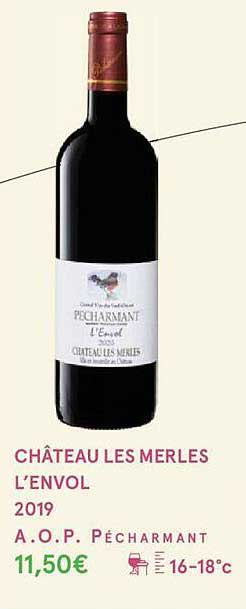 château les merles l'envol 2019 a.o.p. pécharmant