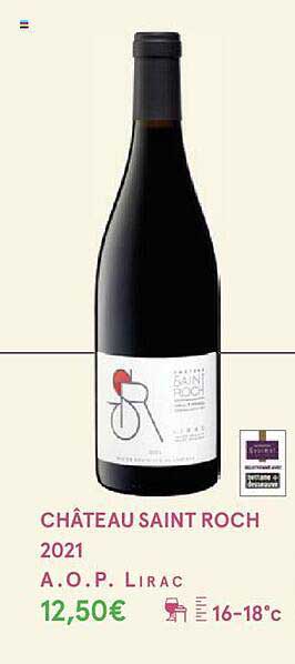 château saint roch 2021 a.o.p. lirac