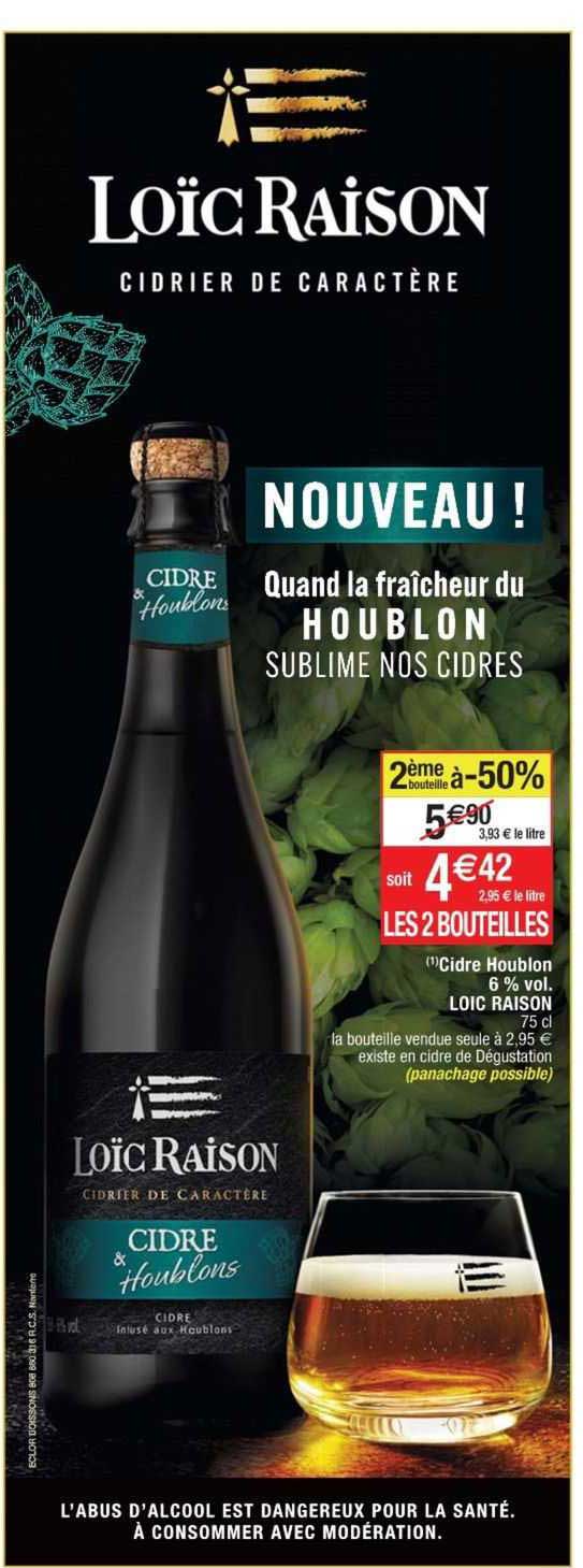 cidre houblons 6% vol. loïc raison