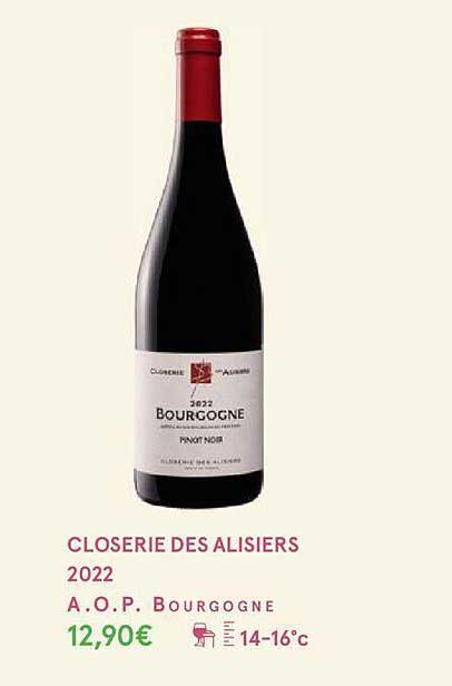 closerie des alisiers 2022 a.o.p. bourgogne