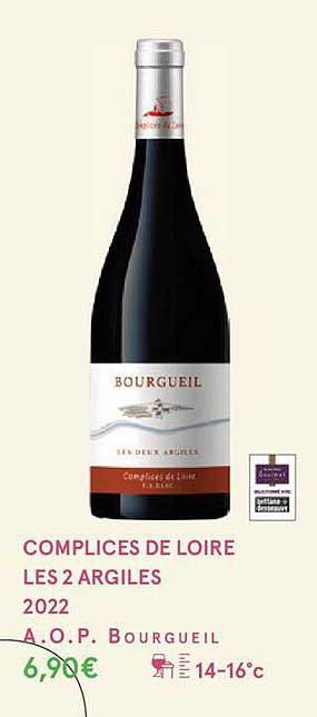 complices de loire les 2 argiles 2022 a.o.p. bourgueil
