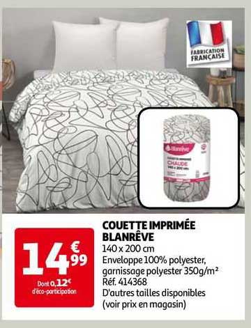 Couette Imprimée Blanrêve