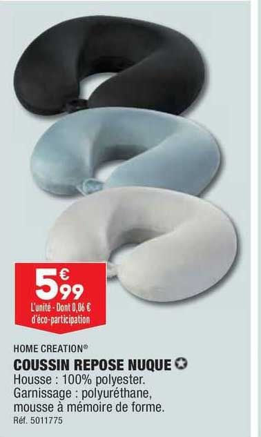 coussin repose nuque home creation