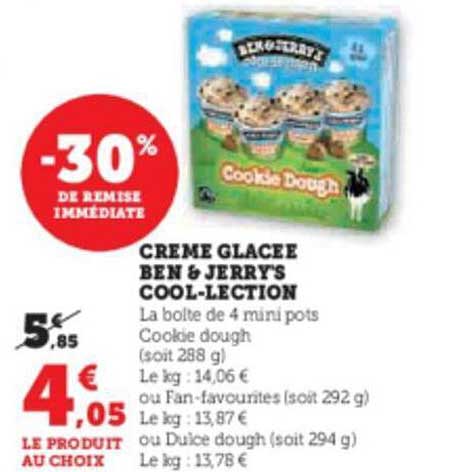 crème glacée ben & jerry's cool-lection