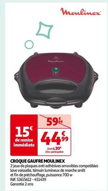 Croque Gaufre Moulinex