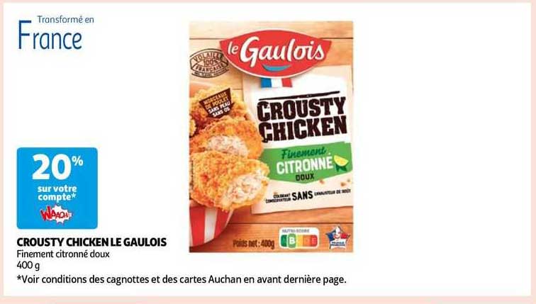 crousty chicken le gaulois