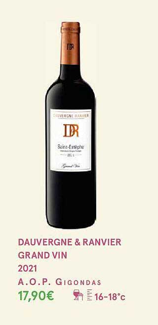 dauvergne & ranvier grand vin 2021 a.o.p. gigondas