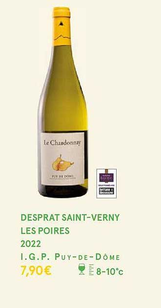desprat saint-verny les poires 2022 i.g.p. puy-de-dôme