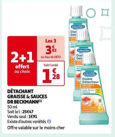 détachant graisse & sauces dr beckmann