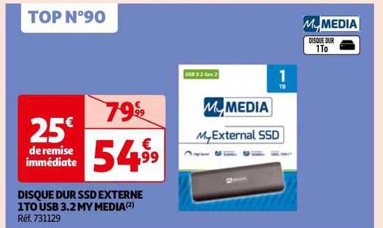 disque dur ssd externe 1to usb 3.2 my media