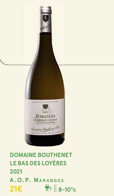 domaine bouthenet le bas des loyères 2021 a.o.p. maranges