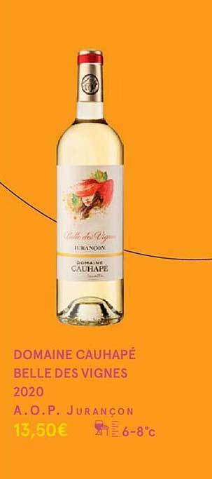 domaine cauhapé belle des vignes 2020 a.o.p. jurançon