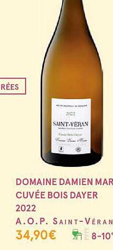 domaine damien mar cuvée bois dayer 2022 a.o.p. saint-véran