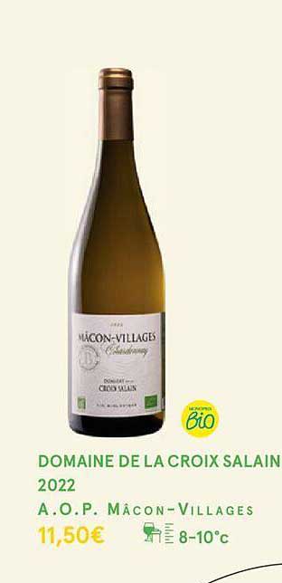 domaine de la croix salain 2022 a.o.p. mâcon-villages