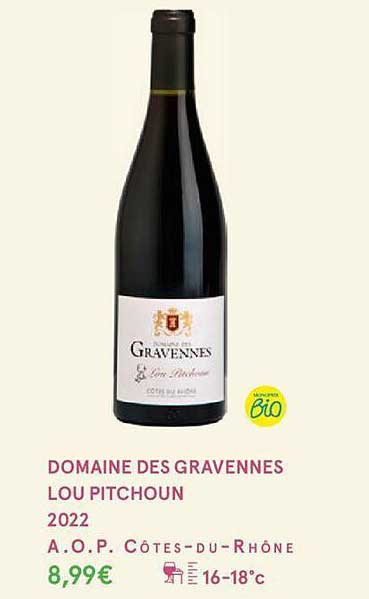domaine des gravennes lou pitchoun 2022 a.o.p. côtes-du-rhône