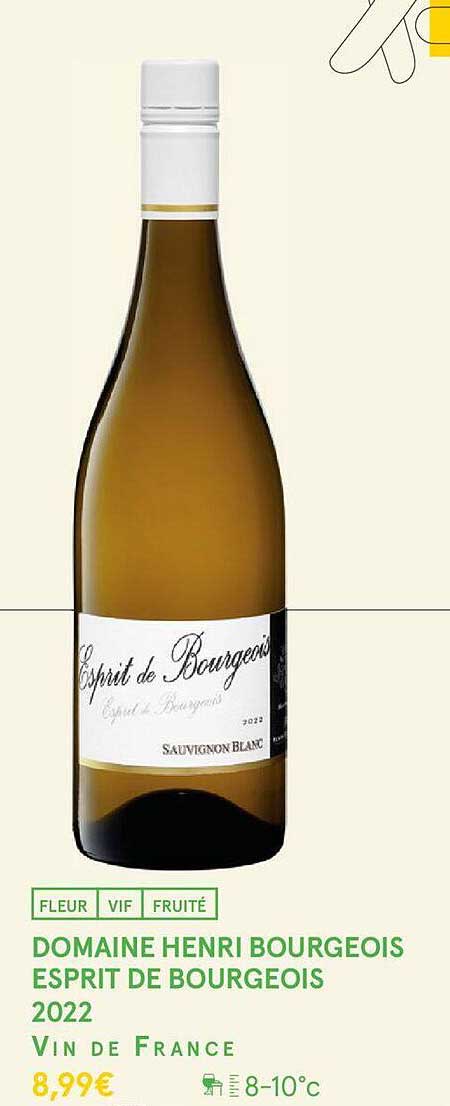Domaine Henri Bourgeois Esprit De Bourgeois 2022 Vin De France