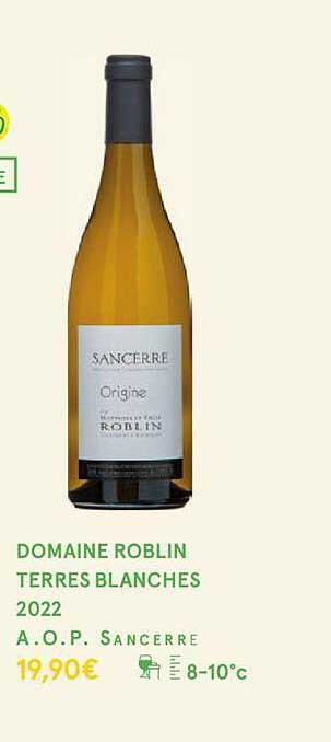 domaine roblin terres blanches 2022 a.o.p. sancerre