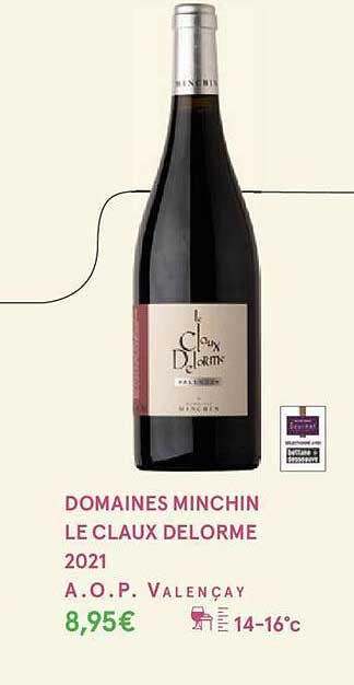 domaines minchin le claux delorme 2021 a.o.p. valençay
