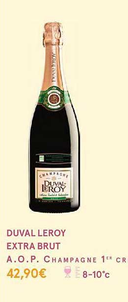 duval leroy extra brut a.o.p. champagne 1er cru