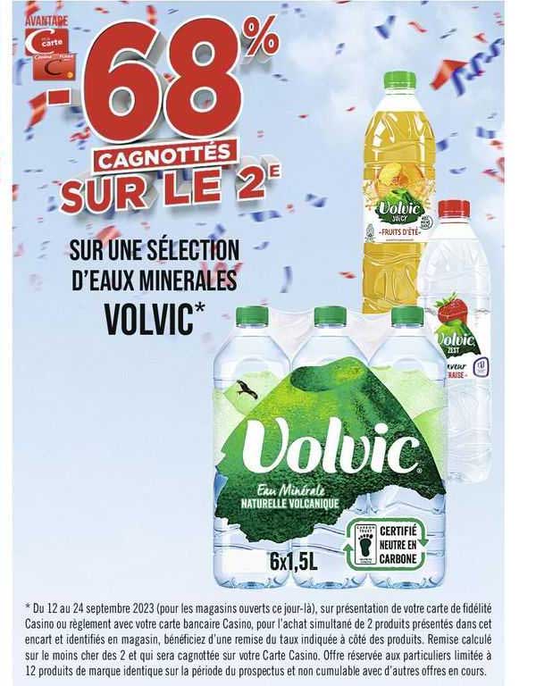 eaux minérales volvic