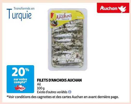 filets d'anchois auchan