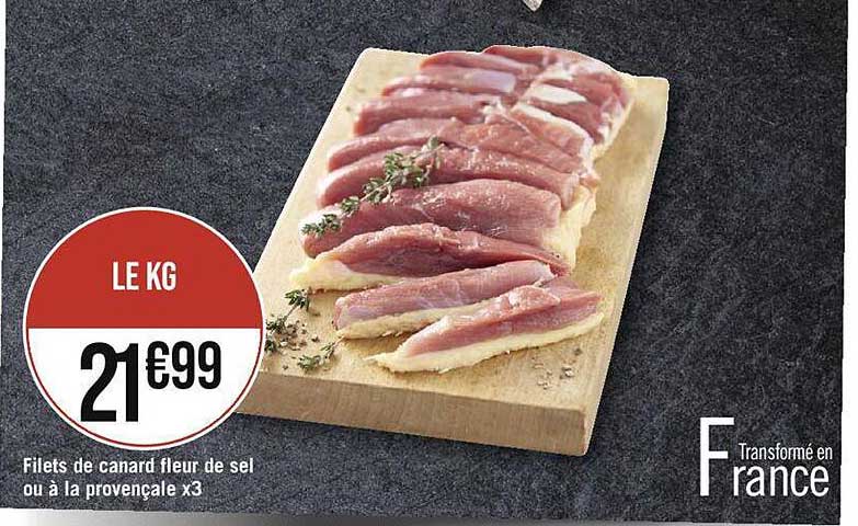 Filets De Canard Fleur De Sel Ou à La Provençale X3