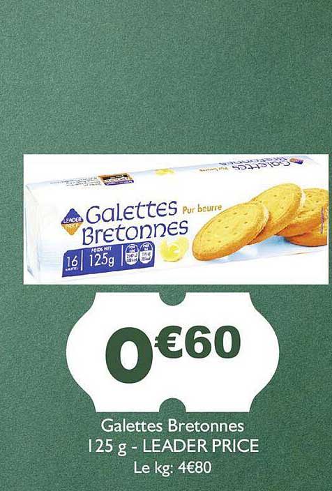 galettes bretonnes - leader price