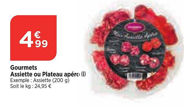 gourmets assiette pou plateau apéro