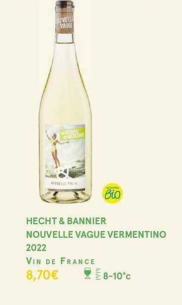 hecht & bannier nouvelle vague vermentino 2022 vin de france