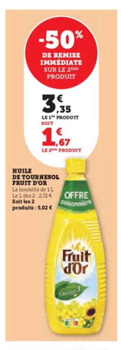 Huile De Tournesol Fruit D'or