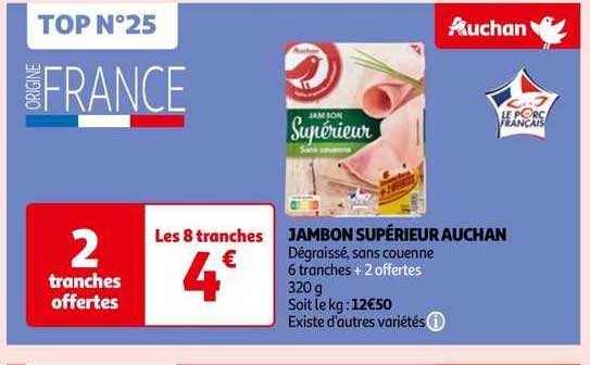 Jambon Supérieur Auchan