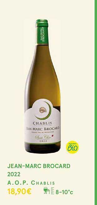 jean-marc brocard 2022 a.o.p. chablis