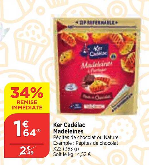 ker cadélac madeleines