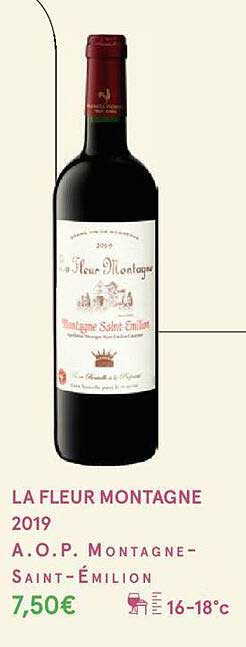 la fleur montagne 2019 a.o.p. montagne-saint-émilion
