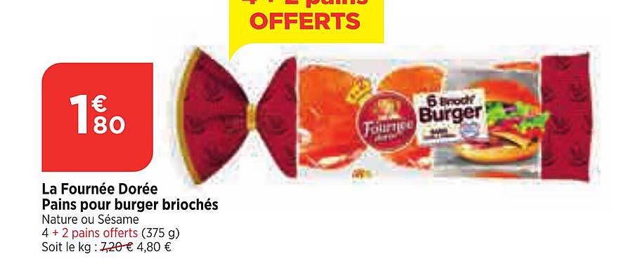 la fournée dorée pains pour burger briochés