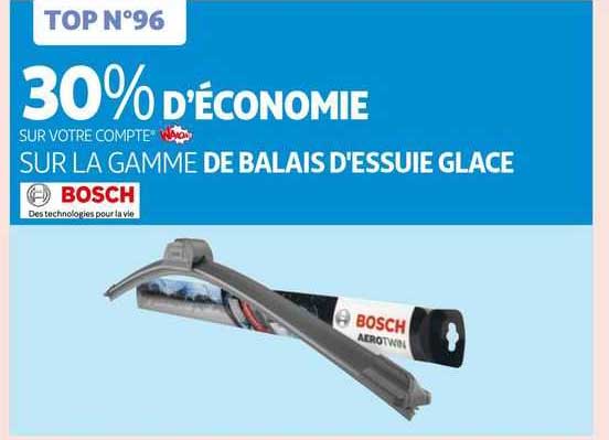 la gamme de balais d'essuie glace bosch