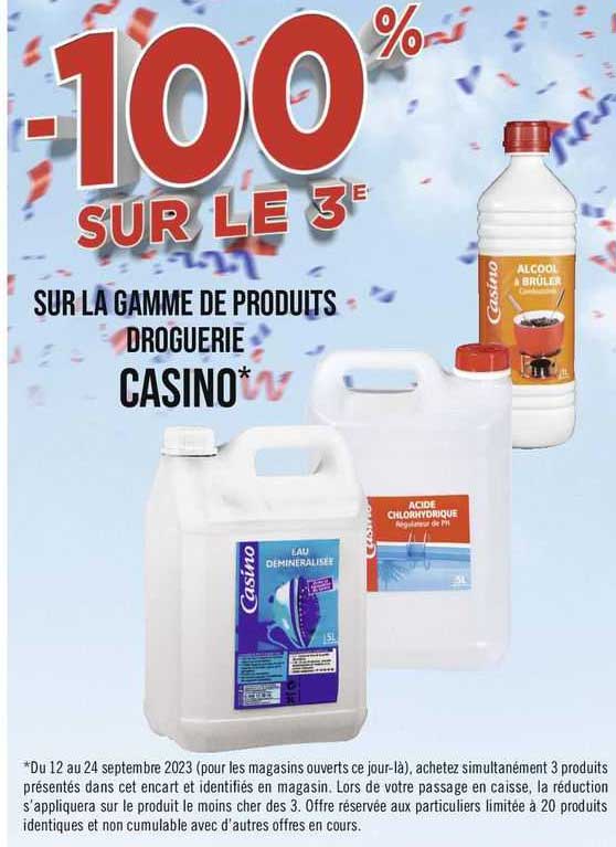 la gamme de produits droguerie casino