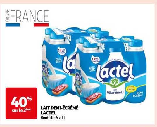 lait demi-écrémé lactel