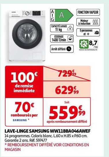 lave-linge samsung ww11bba046awef