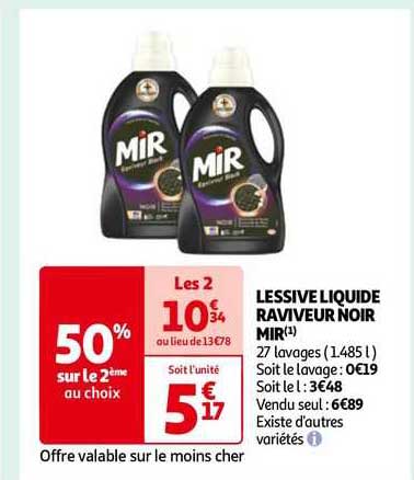 lessive liquide raviveur noir mir