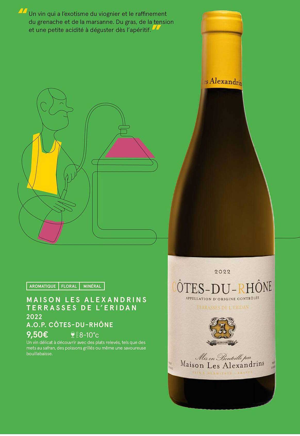 maison les alexandrins terrasses de l'eridan 2022 a.o.p. côtes-du-rhône