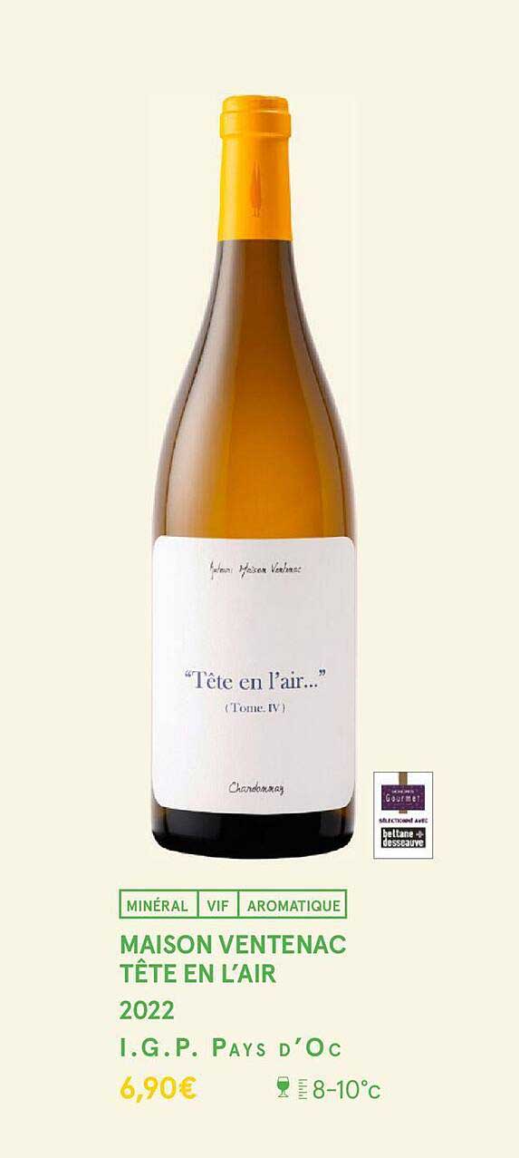 maison ventenac tête en l'air 2022 i.g.p. pays d'oc
