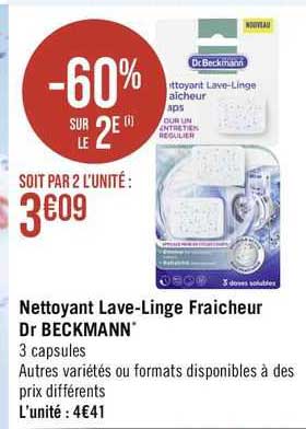 nettoyant lave-linge fraîcheur dr beckmann
