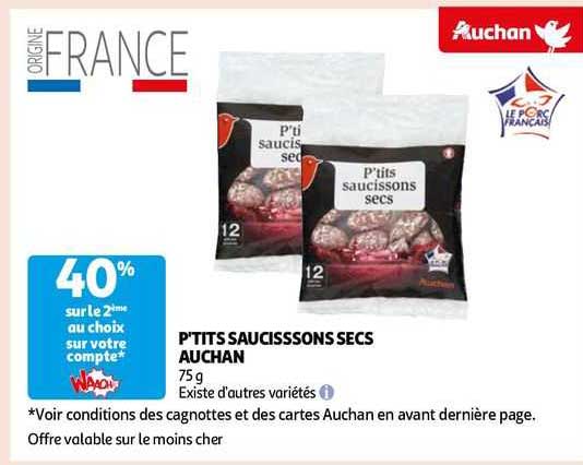 p'tits saucissons secs auchan