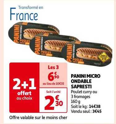 panini micro ondable sapresti