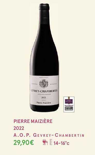 pierre maizière 2022 a.o.p. gevrey-chambertin