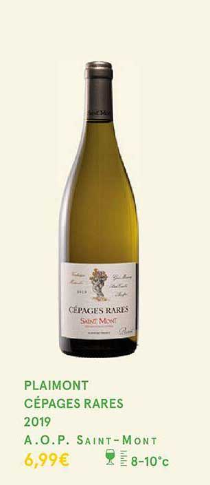 plaimont cépages rares 2019 a.o.p. saint-mont