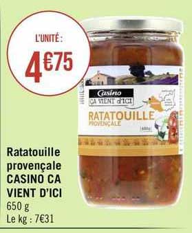 ratatouille provençale casino ça vient d'ici