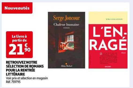 retrouvez notre sélection de romans pour la rentrée littéraire